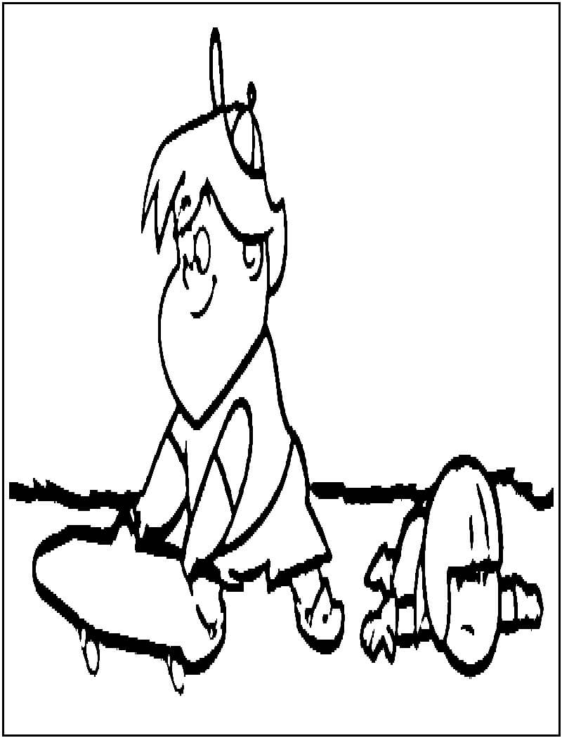 Kick Buttowski and Gunther 2 Coloring Page - Free Printable Coloring Pages  for Kids