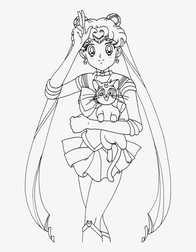 Sailor Moon Drawing At Getdrawings - Mega Man X Coloring Page Transparent  PNG - 762x1048 - Free Download on NicePNG