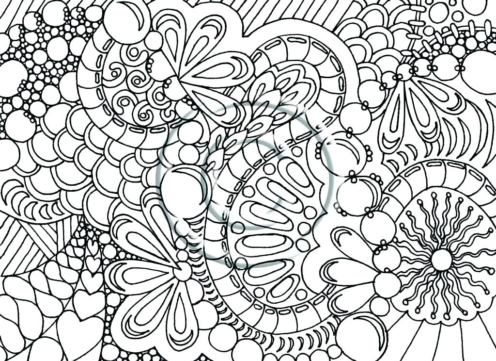 Difficult Christmas Coloring Pages For Adults At - 1024*744 - Png Download  - Free Transparent Background Coloring