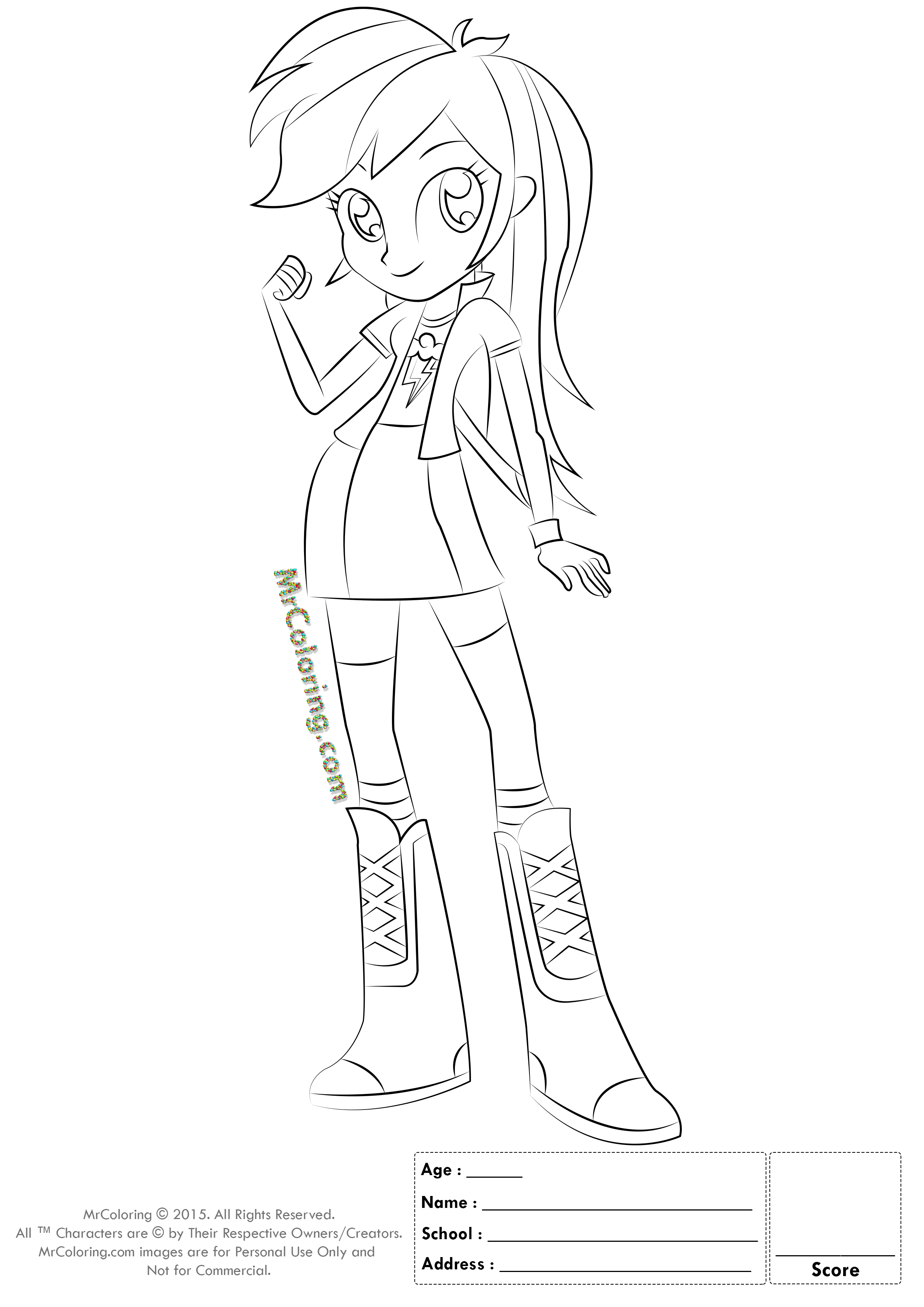 my little pony equestria girls colouring pages - Clip Art Library