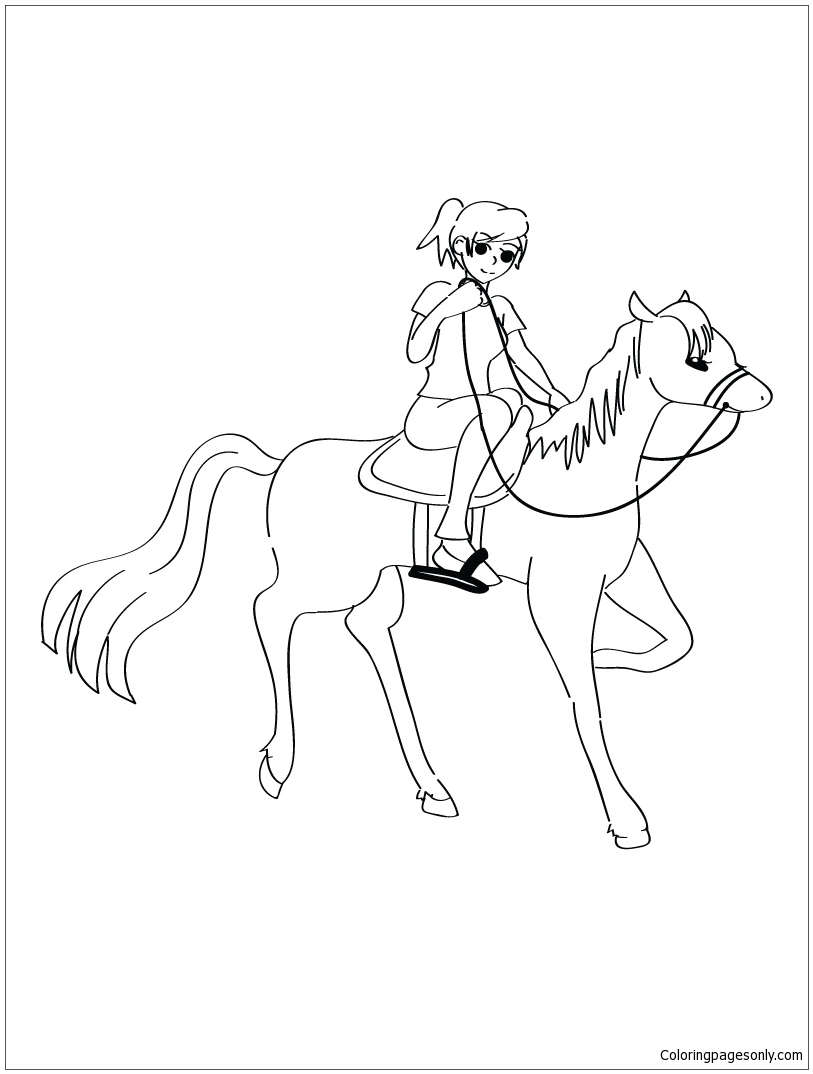 Horseback Riding Coloring Pages - Horse Coloring Pages - Coloring Pages For  Kids And Adults