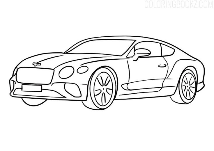 Pin by Coloring Bookz on Cars | Bentley car, Bentley continental gt, Bentley  continental