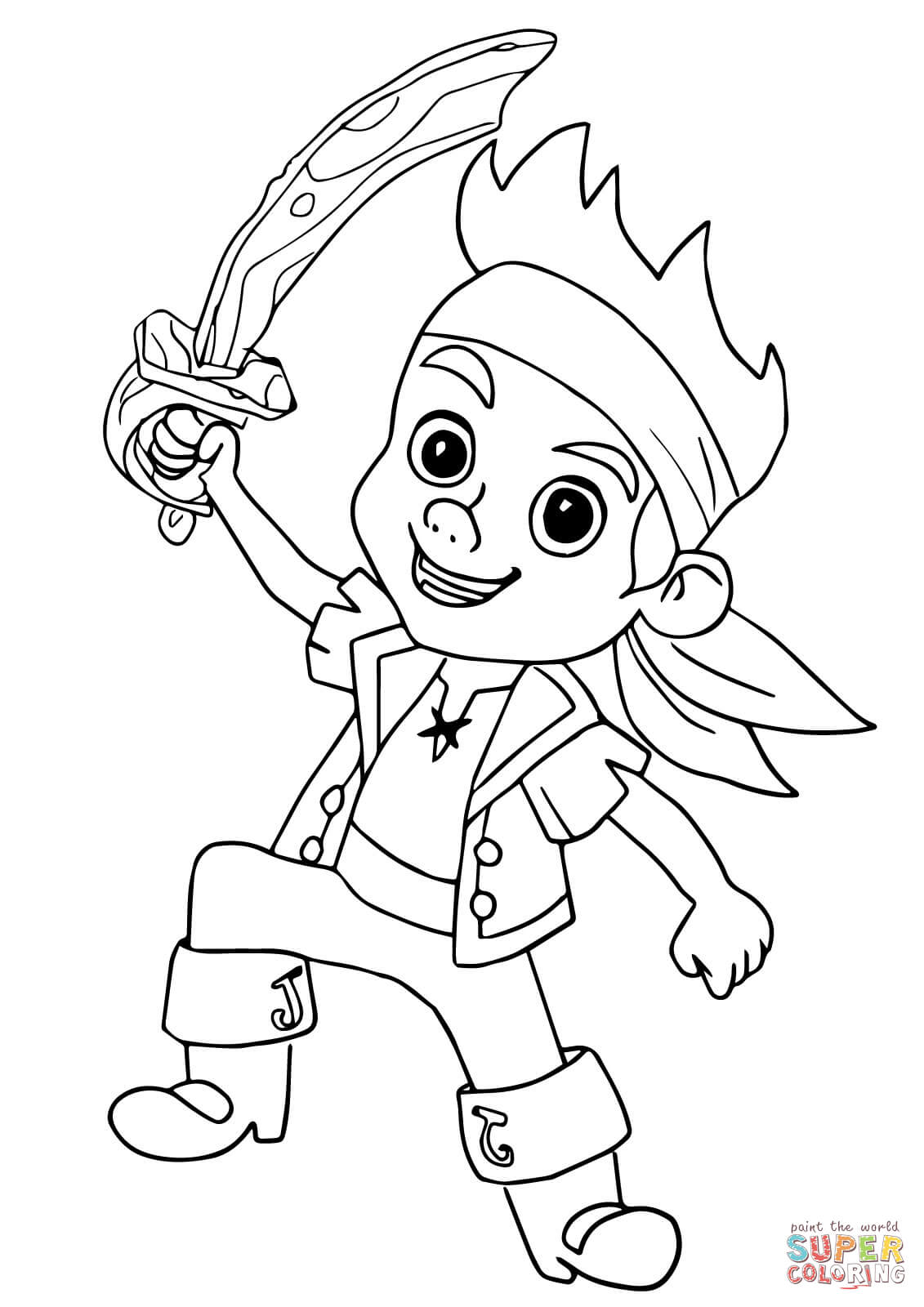 Jake Pirate coloring page | Free Printable Coloring Pages
