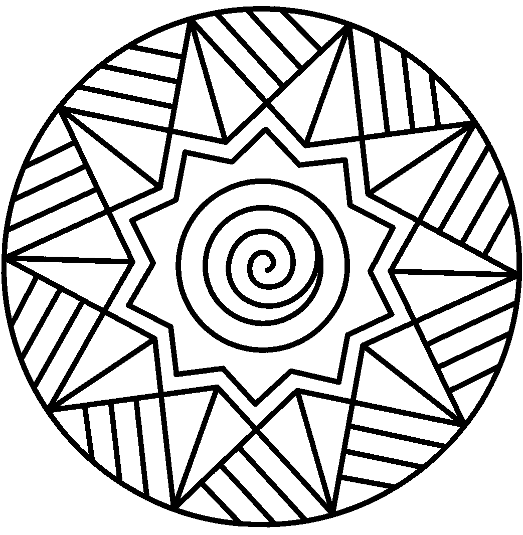 Abstract coloring pages to download and print for free