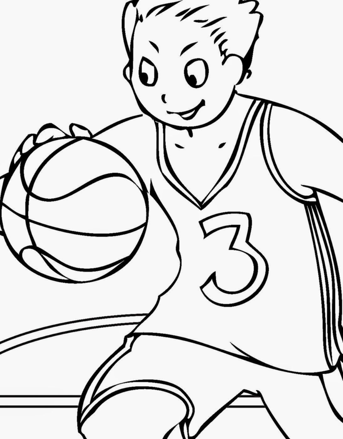 Basketball Coloring Sheet | Free Coloring Sheet