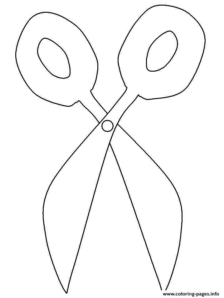 School Scissors Coloring Pages Printable