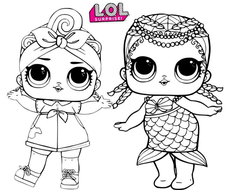Lol dolls, Mermaid coloring pages ...
