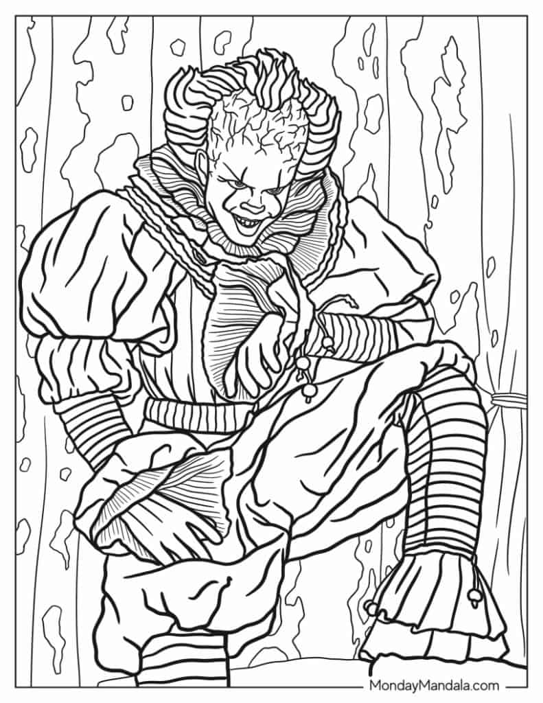 20 Horror Coloring Pages (Free PDF ...