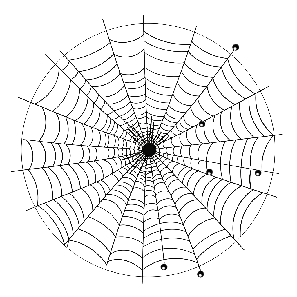 Spider web coloring pages – Coloring corner