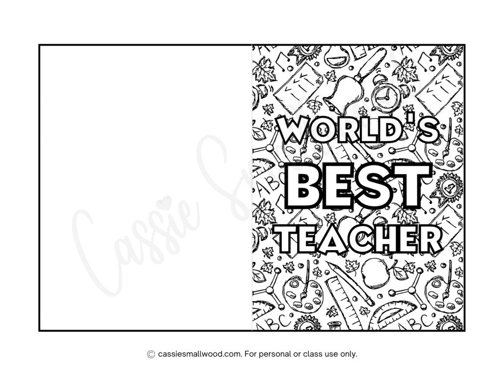 22 Cute Teacher Appreciation Coloring ...