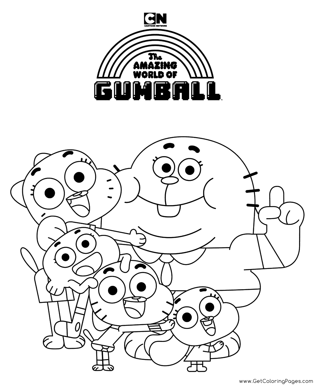 The Amazing World of Gumball Coloring Pages - Get Coloring Pages