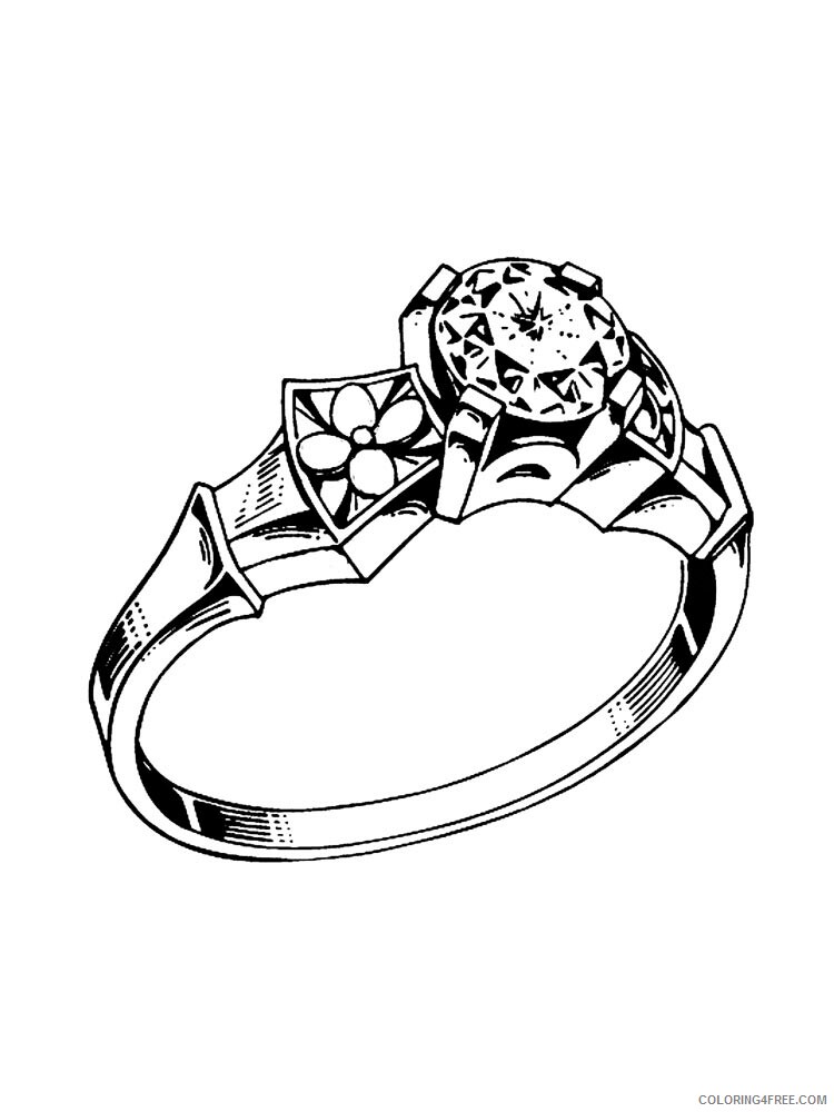 Ring Coloring Pages for Girls ring 4 Printable 2021 1176 Coloring4free -  Coloring4Free.com