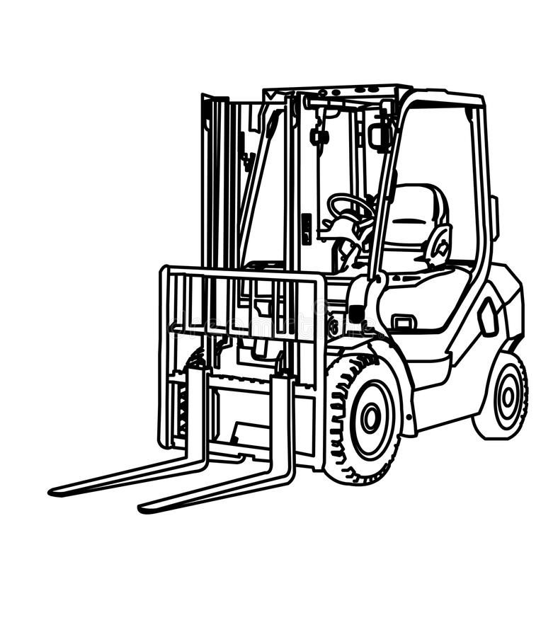 Image result for forklift colouring | Forklift, Color, Tow truck