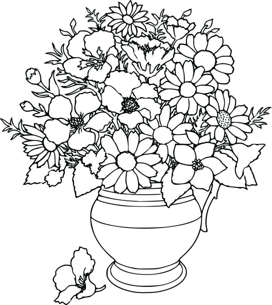 Flower Coloring Pages - FREE Printable Coloring Pages | AngelDesign