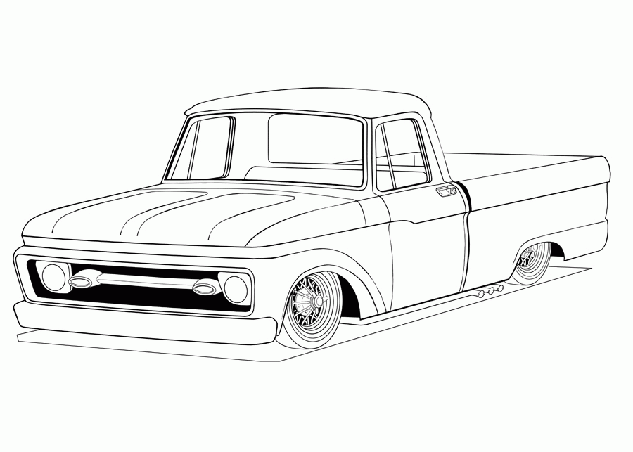 Chevy Cars Coloring Pages Printable - Coloring Pages For All Ages