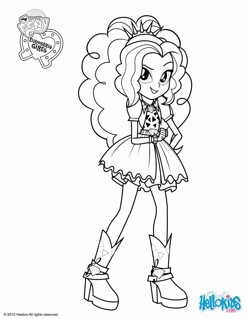 MY LITTLE PONY coloring pages - Adagio Dazzle