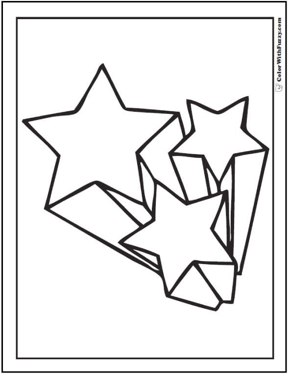 60 Star Coloring Pages ✨ Customize And Print Ad-free PDF