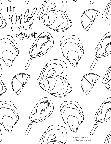 Coloring Page Digital Download – Olympic Oyster Co.