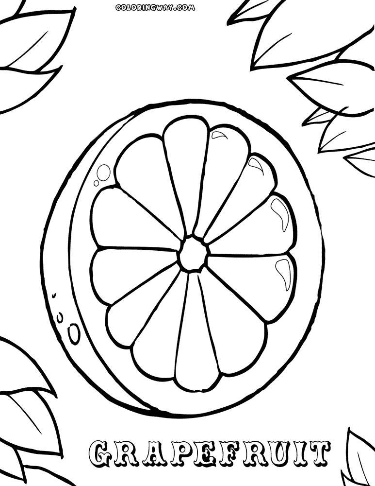 Vegetables and fruits coloring pages | Coloring pages to download and print