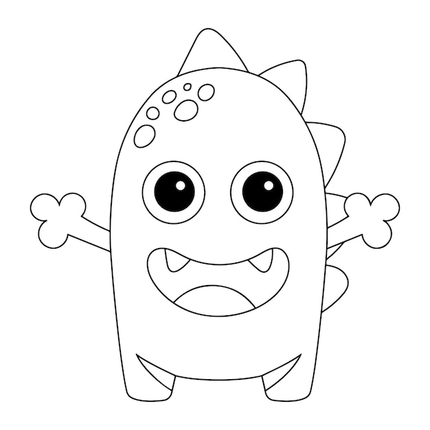 Cute monsters coloring pages Vectors & Illustrations for Free Download |  Freepik