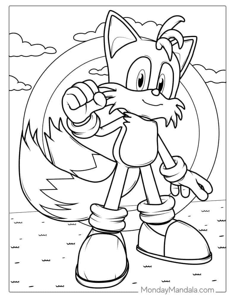 40 Sonic Coloring Pages (Free PDF Printables)