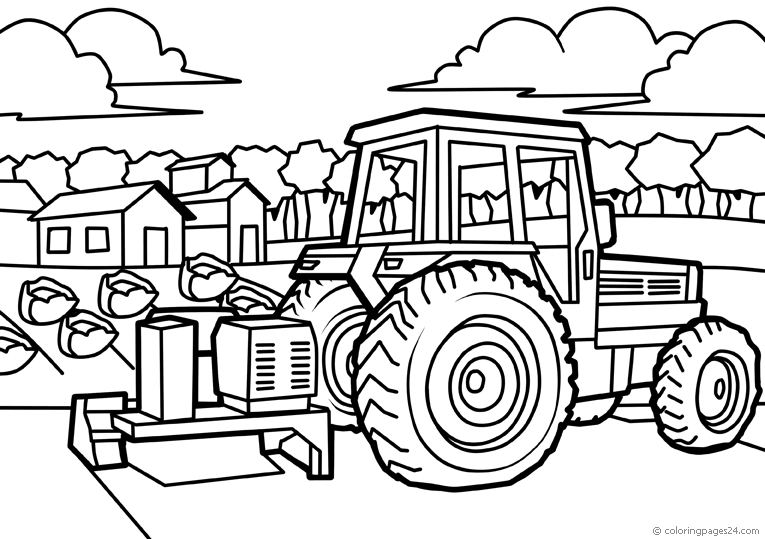 Tractors 8 | Coloring Pages 24