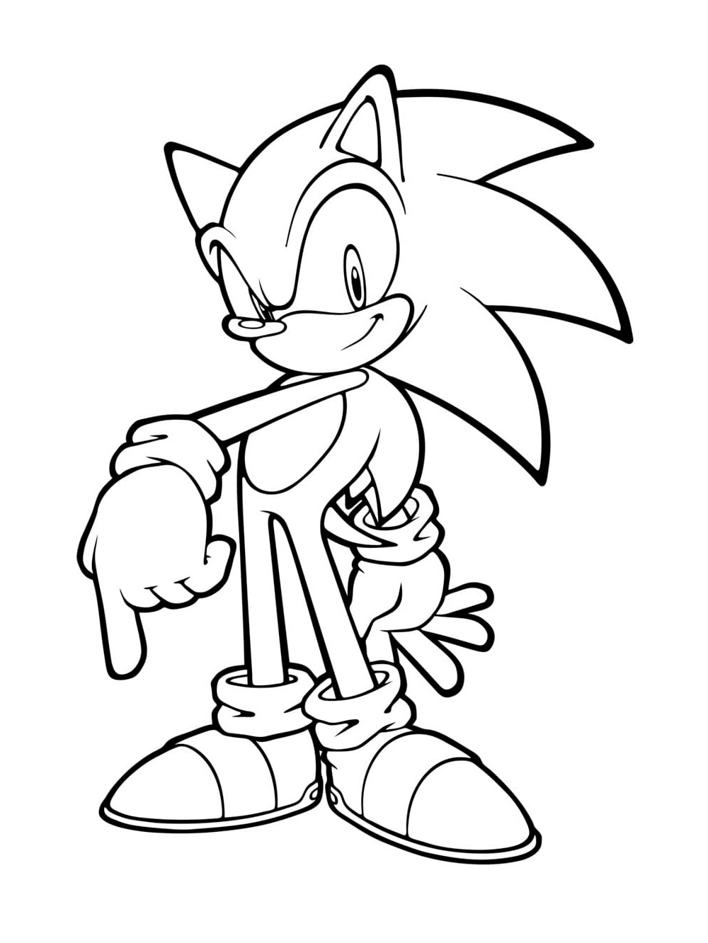 Super Sonic The Hedgehog Coloring Pages Free **2023** - The Daily Coloring