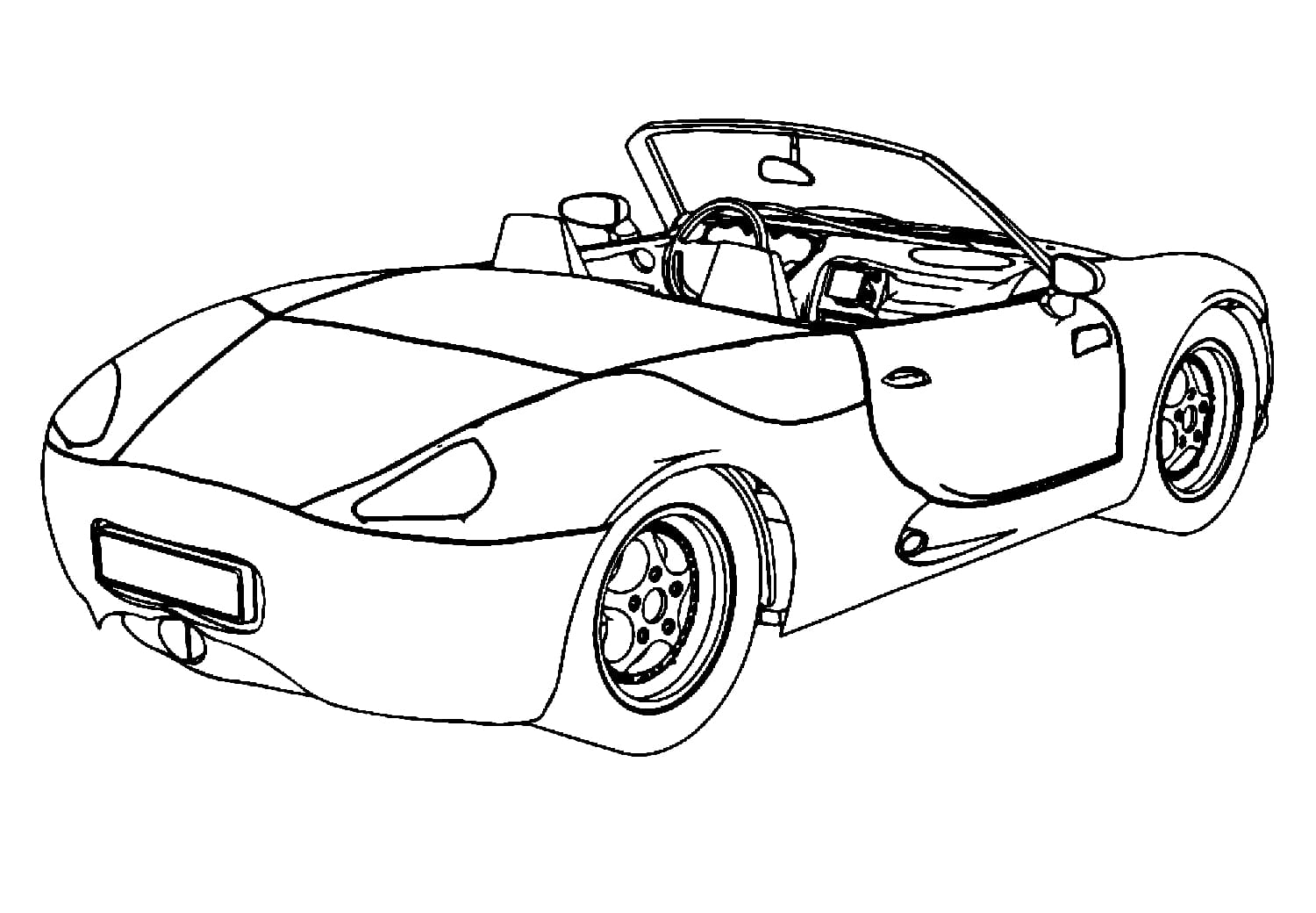 Racing cars coloring pages | Free download and print