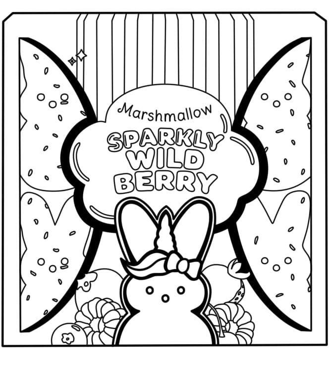 Marshmallow Peeps Coloring Pages - Free Printable Coloring Pages for Kids