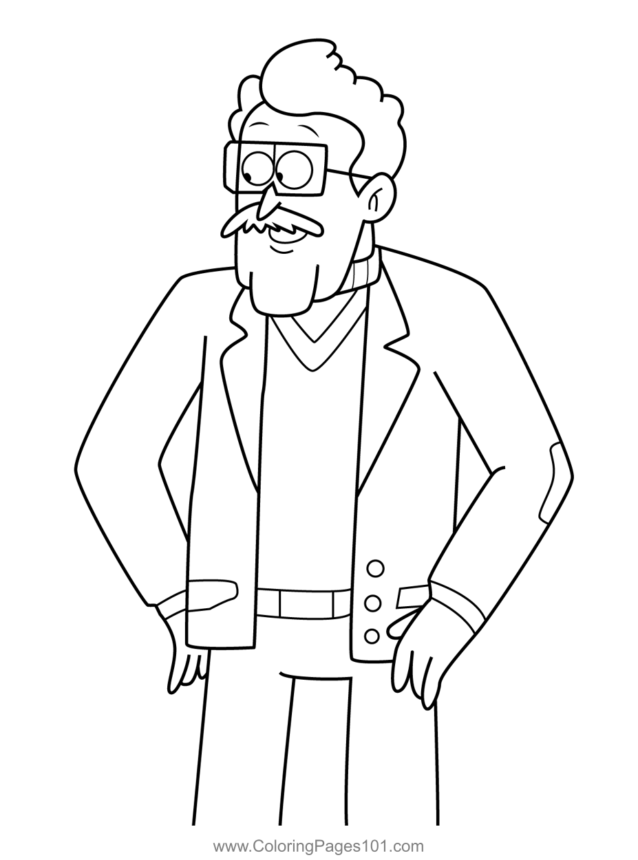 Archie Regular Show Coloring Page for Kids - Free Regular Show Printable Coloring  Pages Online for Kids - ColoringPages101.com | Coloring Pages for Kids