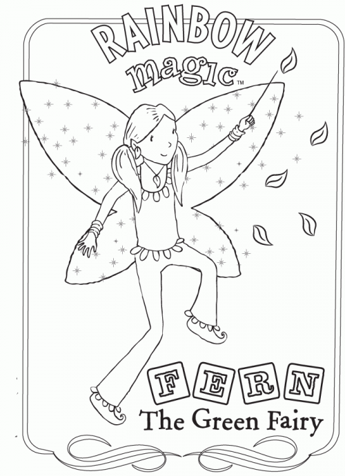 rainbow magic fairy coloring - Clip Art Library