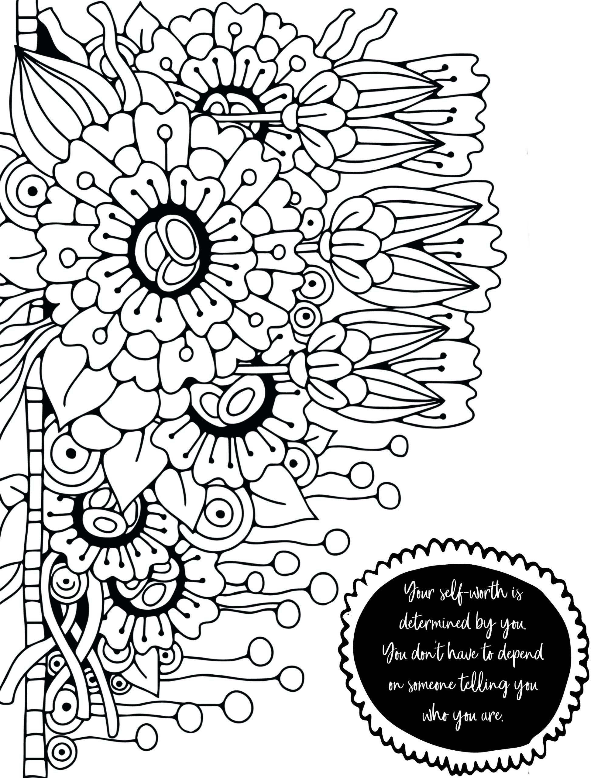 Printable coloring page for teen - Color Amazing Designs