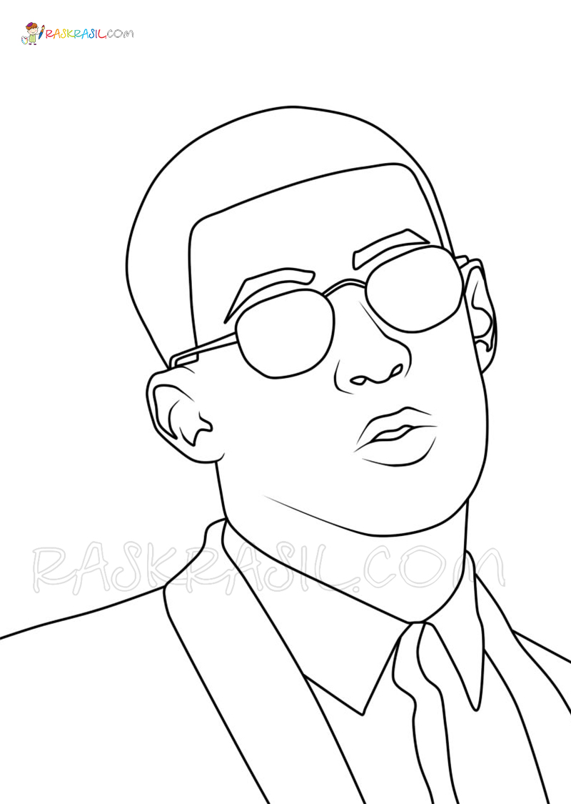 Bad Bunny Coloring Pages | New Free Coloring Pages