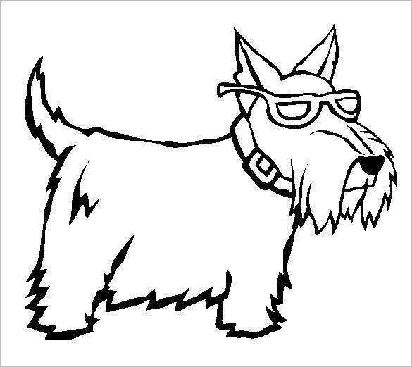 6+ Scottie Dog Templates, Crafts & Colouring Pages
