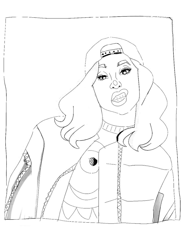 Pretty Cardi B Coloring Page - Free Printable Coloring Pages for Kids