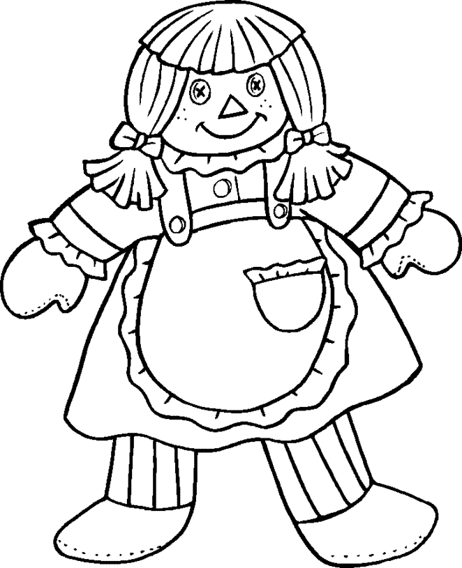 Of Dolls - Coloring Pages for Kids and for Adults
