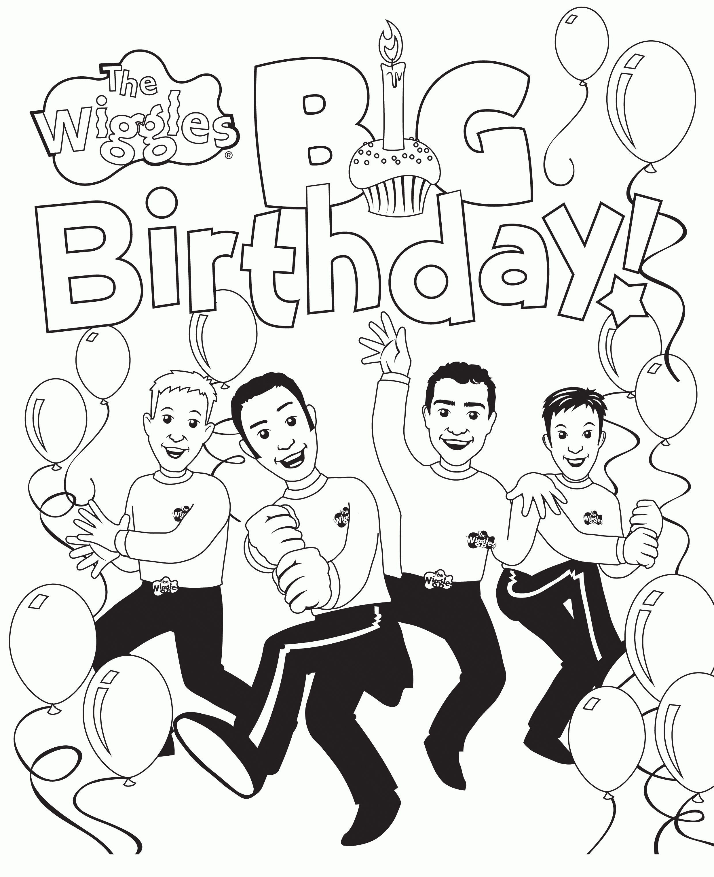 The Wiggles Coloring Page