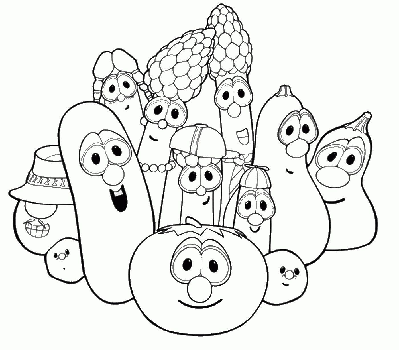 Veggie Tales Coloring Page Download And Print For Free - Coloring Nation