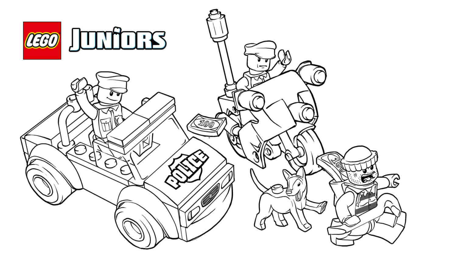 Lego Police Coloring Pictures - High Quality Coloring Pages