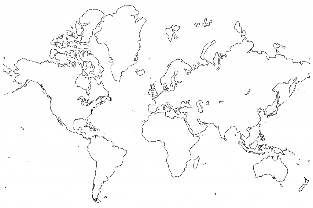 World Map Coloring Page For Kids - Countries & Culture - Free ...