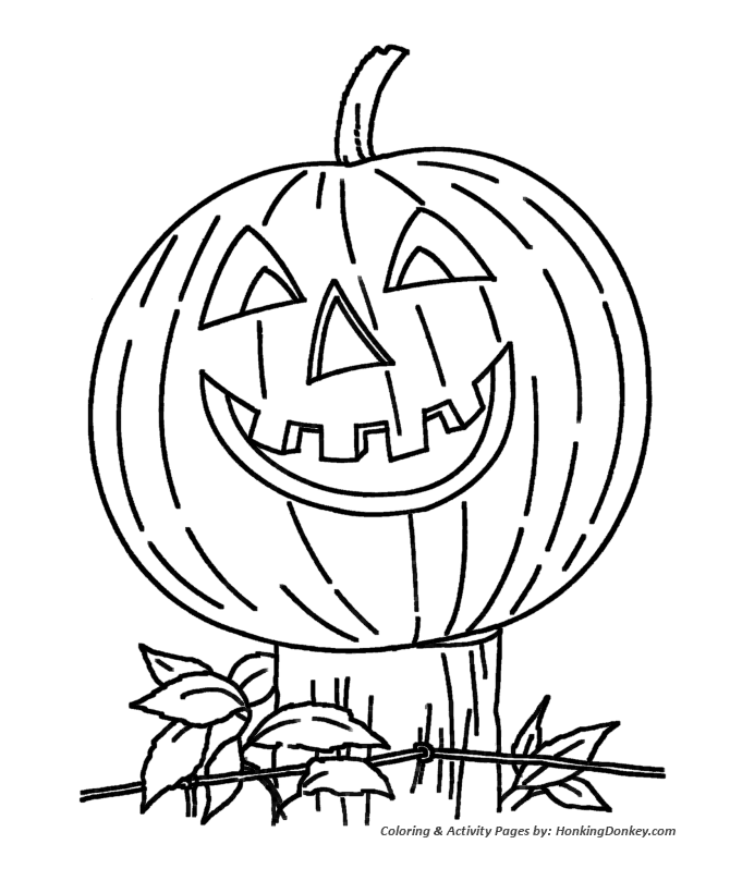 Halloween Pumpkin Coloring Pages - Scary Halloween Pumpkin ...