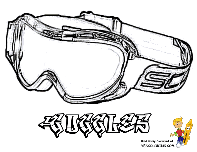 Safety goggles Colouring Pages (page 2)