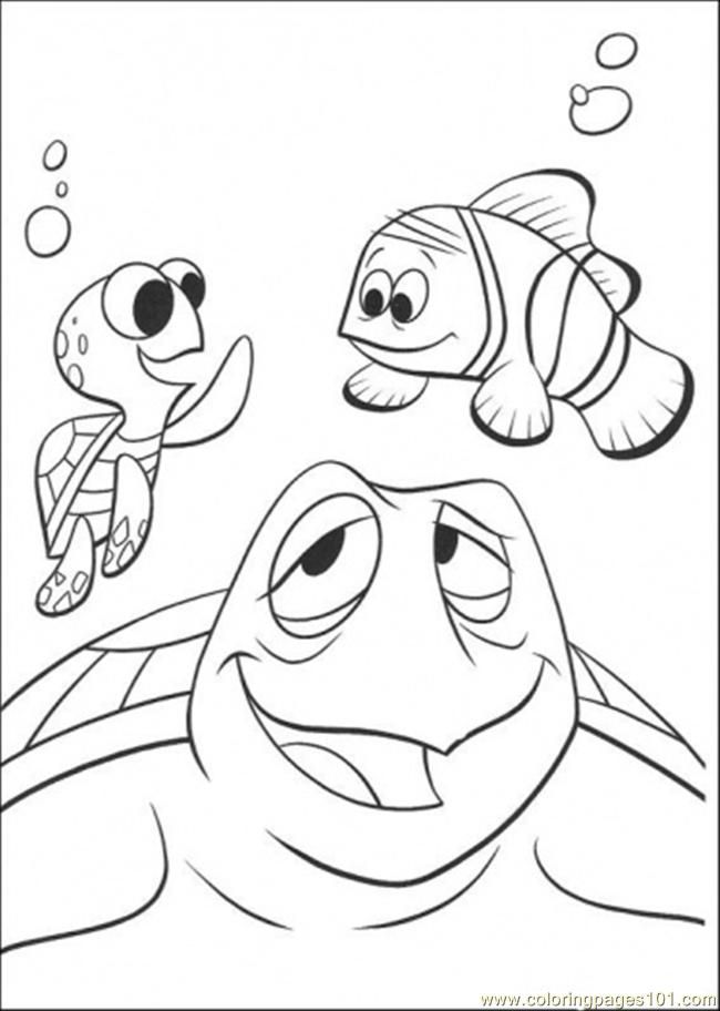 Coloring Pages In School (Cartoons > Finding Nemo) - free 