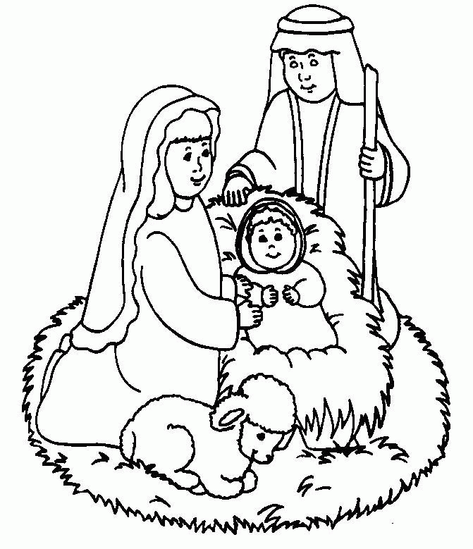 Coloring Pages Of Jesus Birth 495 | Free Printable Coloring Pages