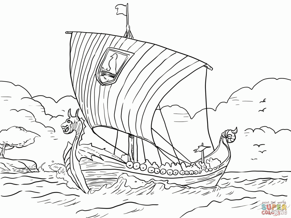 Viking Coloring Pages 88930 Label Coloring Pages Of Viking Ships 