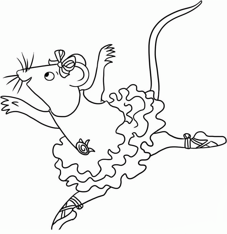 Angelina Ballerina Coloring Pages 15 | Free Printable Coloring 