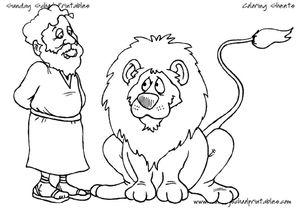 Daniel In The Lion S Den Coloring Pages - Free Coloring Pages For 
