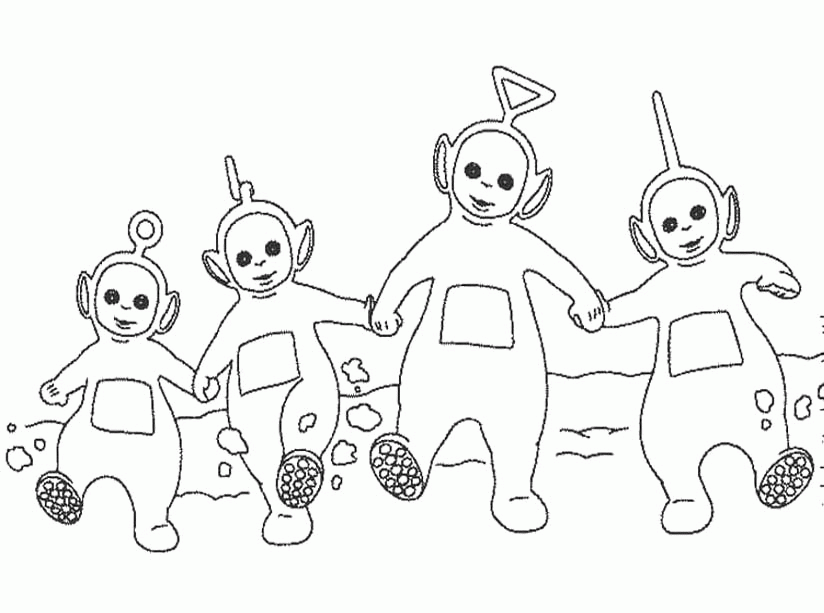 Printable Teletubbies Po Coloring Pages - Teletubbies Coloring 