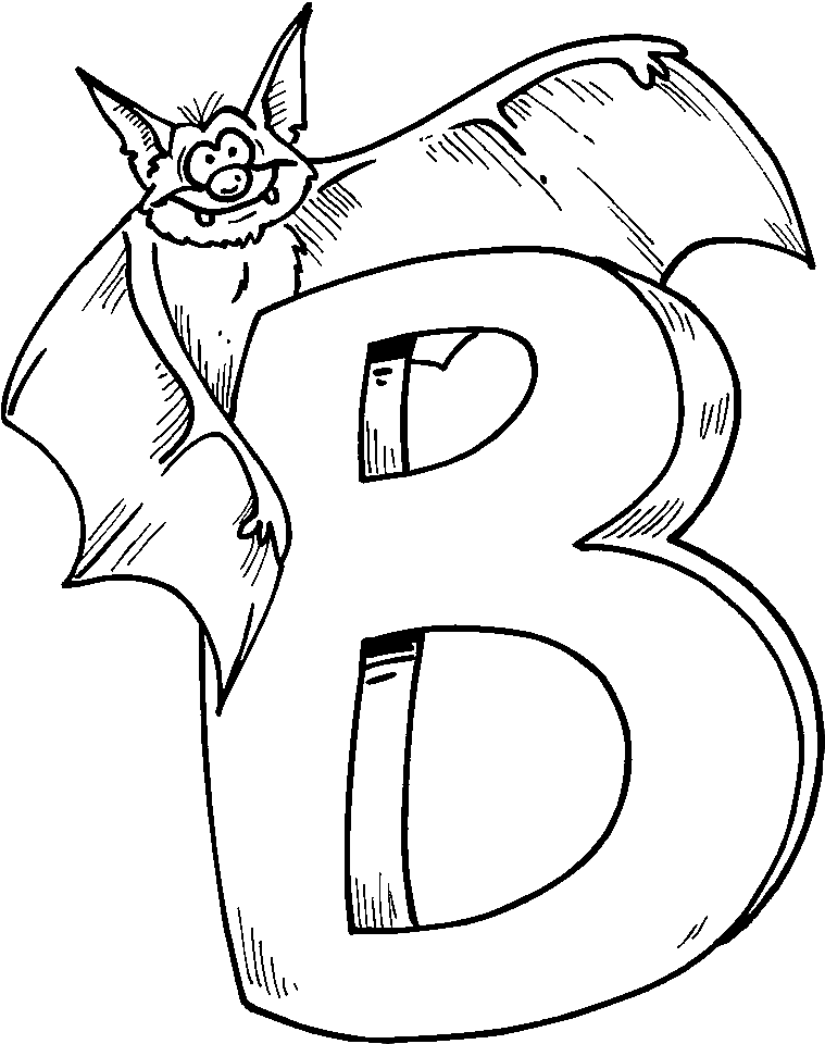 Halloween Coloring Pages For Kids Bats