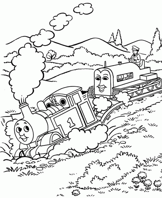 Thomas the Tank Engine | Free Printable Coloring Pages 
